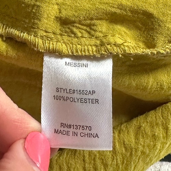 Drawstring Floral Embroidered Ruffle High Rise Shorts Chartreuse Green Medium - Picture 5 of 5